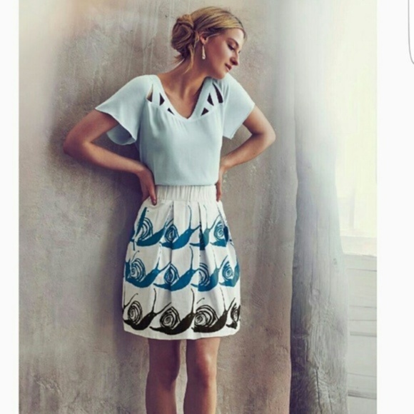 Anthropologie Dresses & Skirts - Anthropologie Maeve Swirled Snail Skirt